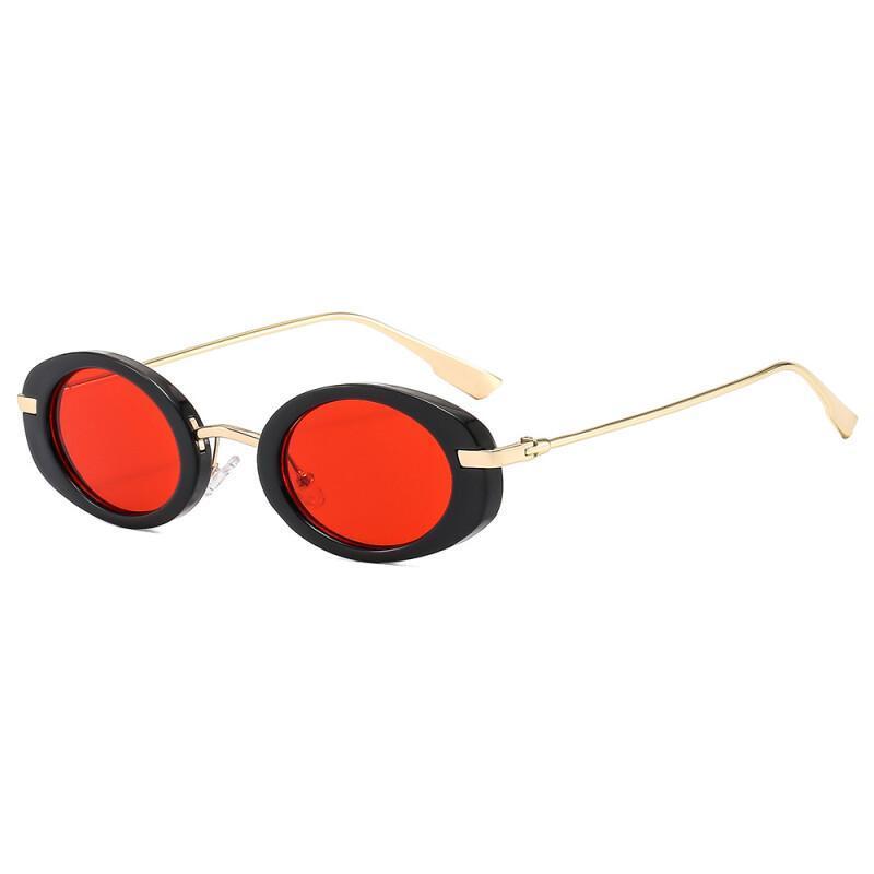 Novos Óculos de Sol Vintage Redondos para Mulheres e Homens, Óculos de Sol Circulares Femininos, Óculos de Sol Ovais par