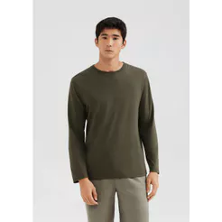 Camiseta Básica Masculina Manga Longa Regular World