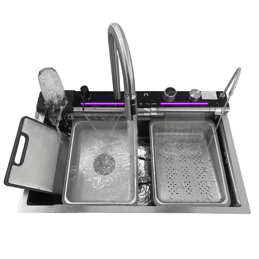 Cuba Cozinha Gourmet Inteligente Cascata Torneira Ducha Flexível Aço Inox 304 Premium em Oferta na Shopee