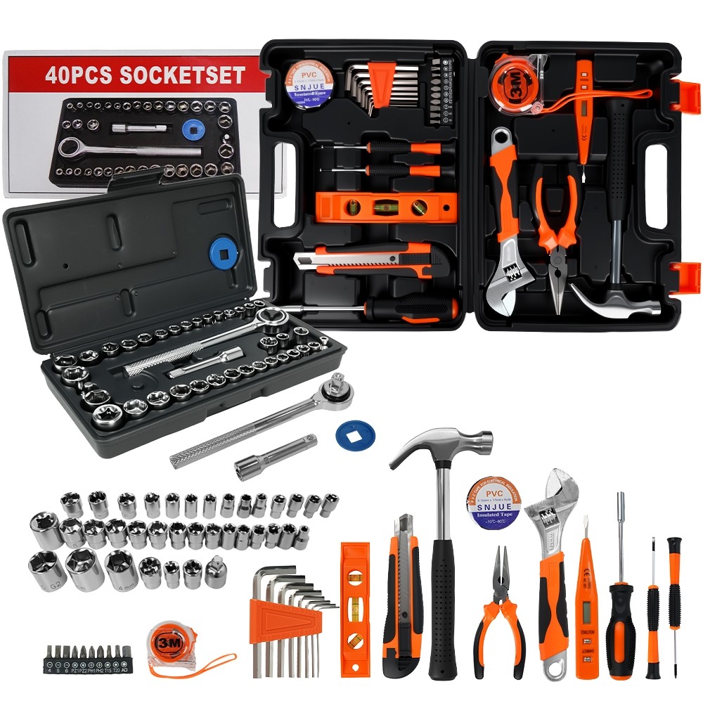Kit Ferramentas C/ Parafusadeira E Chave Soquete Fixitfast