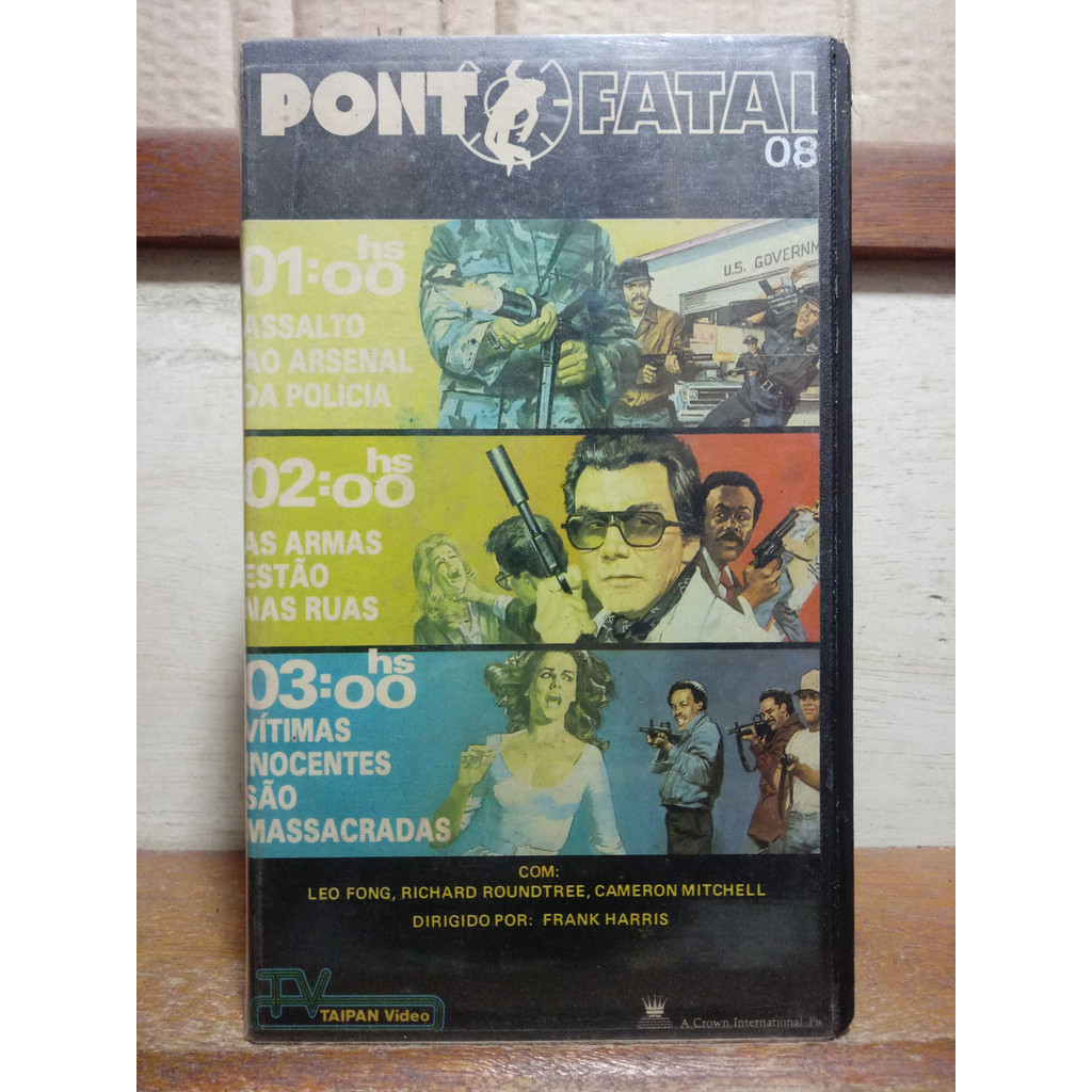 Vhs Ponto Fatal Kill Point - Leo Fong - Frank Harris