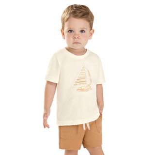 Bermuda Infantil Menino Linho Rústico Colorittá Laranja em Oferta na Shopee