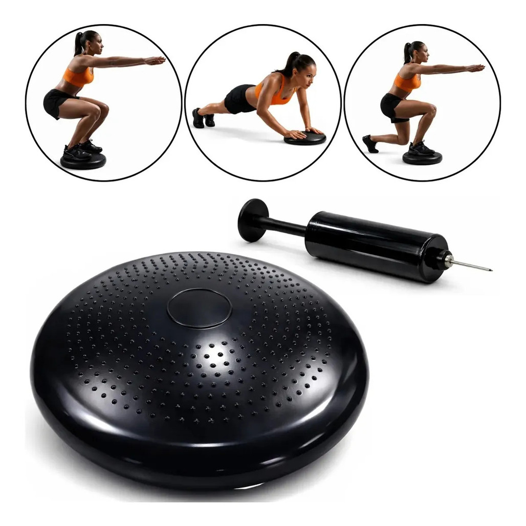 Disco De Equilíbrio Hammer 33cm Para Exercícios De Core Estabilidade E Fortalecimento