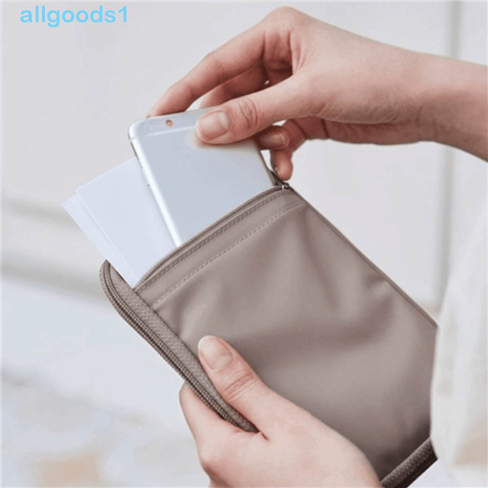 Bolsa Para Passaporte ALLGOODS , Carteira De Viagem Resistente À Água De Cor Sólida , Porta-De Material De Nylon