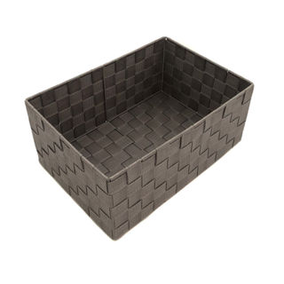 Cesta Organizadora Le de Nylon Trançada com Alça Cinza 21x13x9cm em Oferta na Shopee