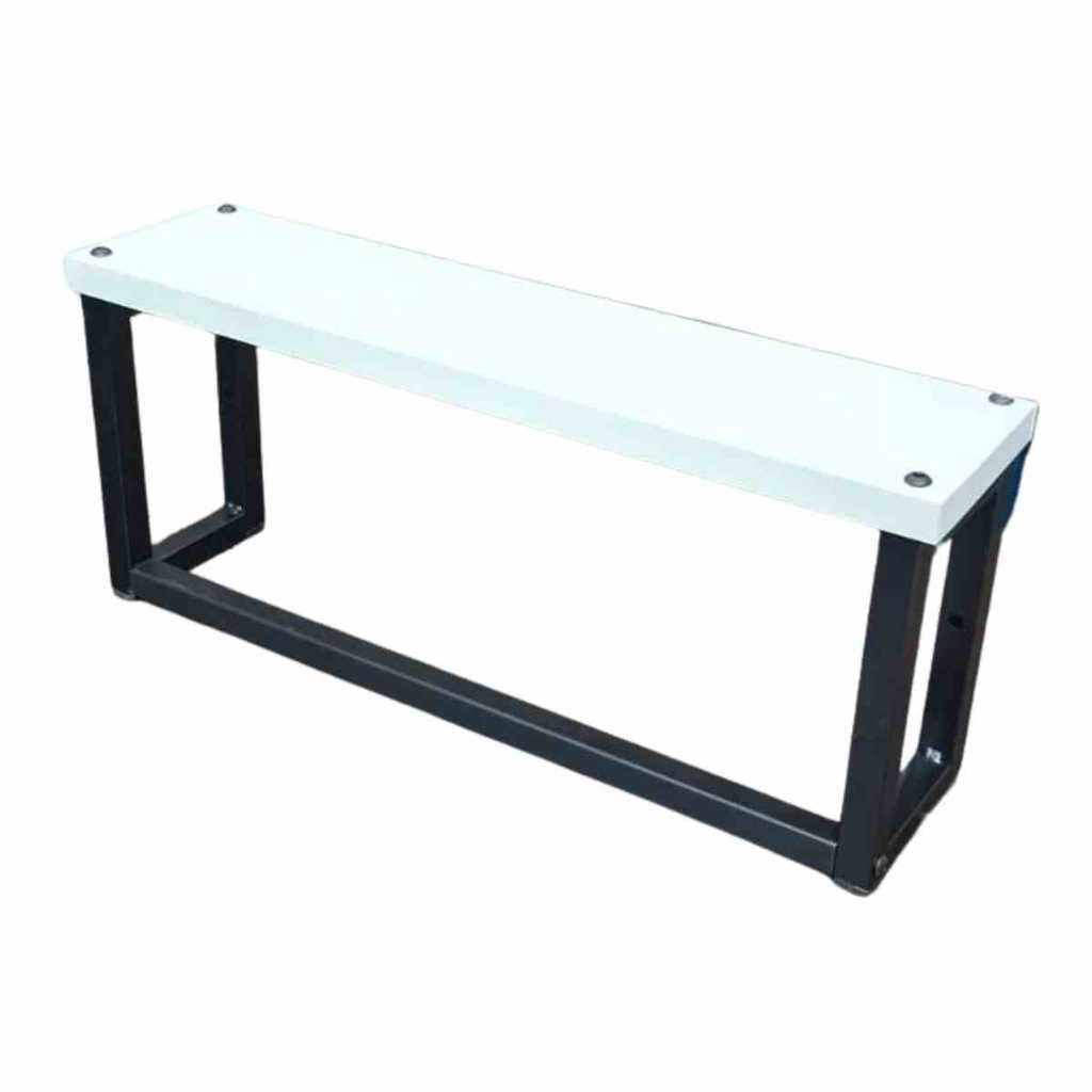 Toalheiro Tamanho 40 x 10 cm Feito em Metalon com MDF Resistente Cor Branca