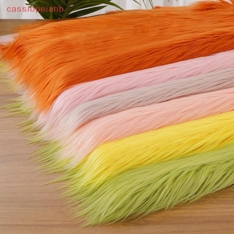 (cassiopeiahb) 25x45cm Longo Tecido De Pele Sintética Para Bordado Terno Animal Material DIY Boneca Cabelo Costura De Pe