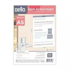 Quadro de aviso A5 polipropileno Cristal 0535.H Dello