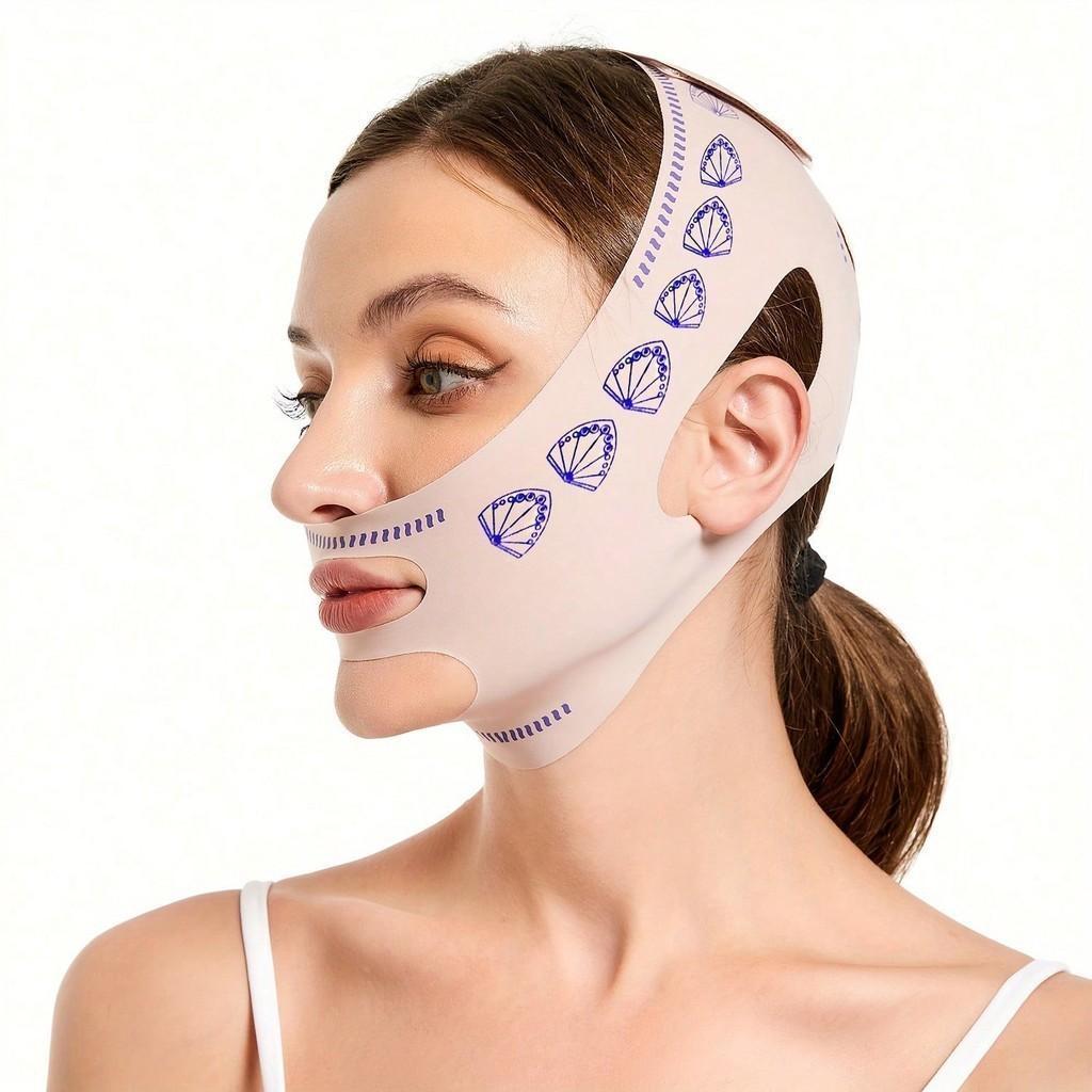 Máscara Modeladora Lifting Facial Efeito Facial Lifting para Contorno do Rosto Queixo e Mandíbula em Oferta na Shopee