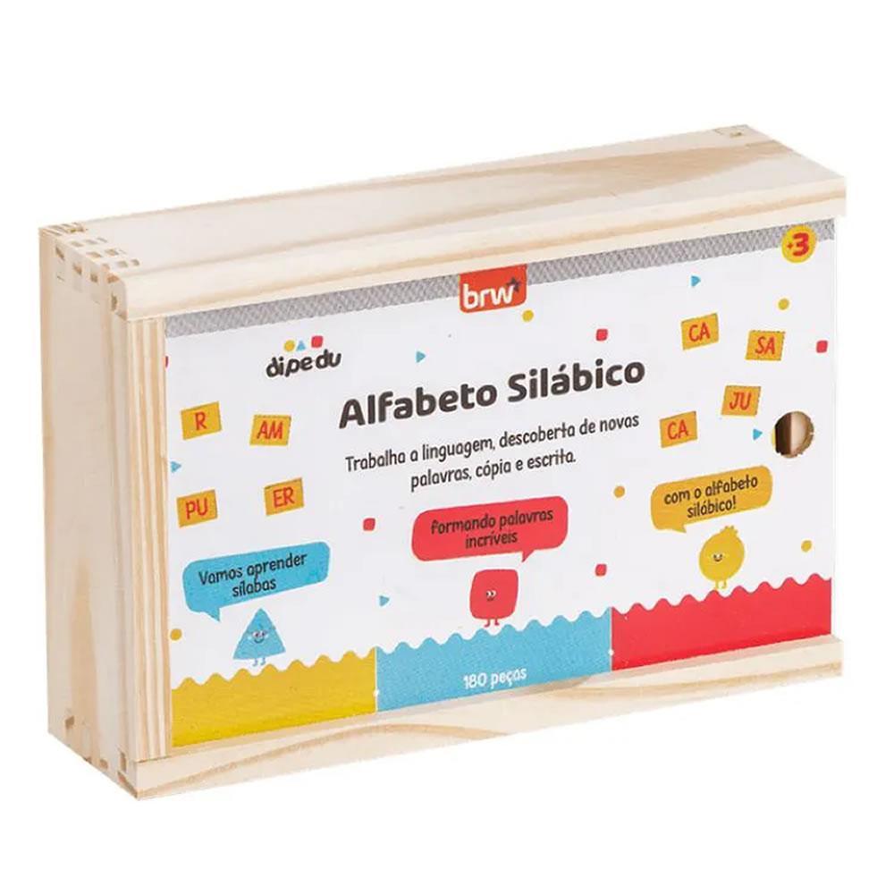BRINQ. MAD. ALFABETO SILABICO - 180 PÇS - DPD0005