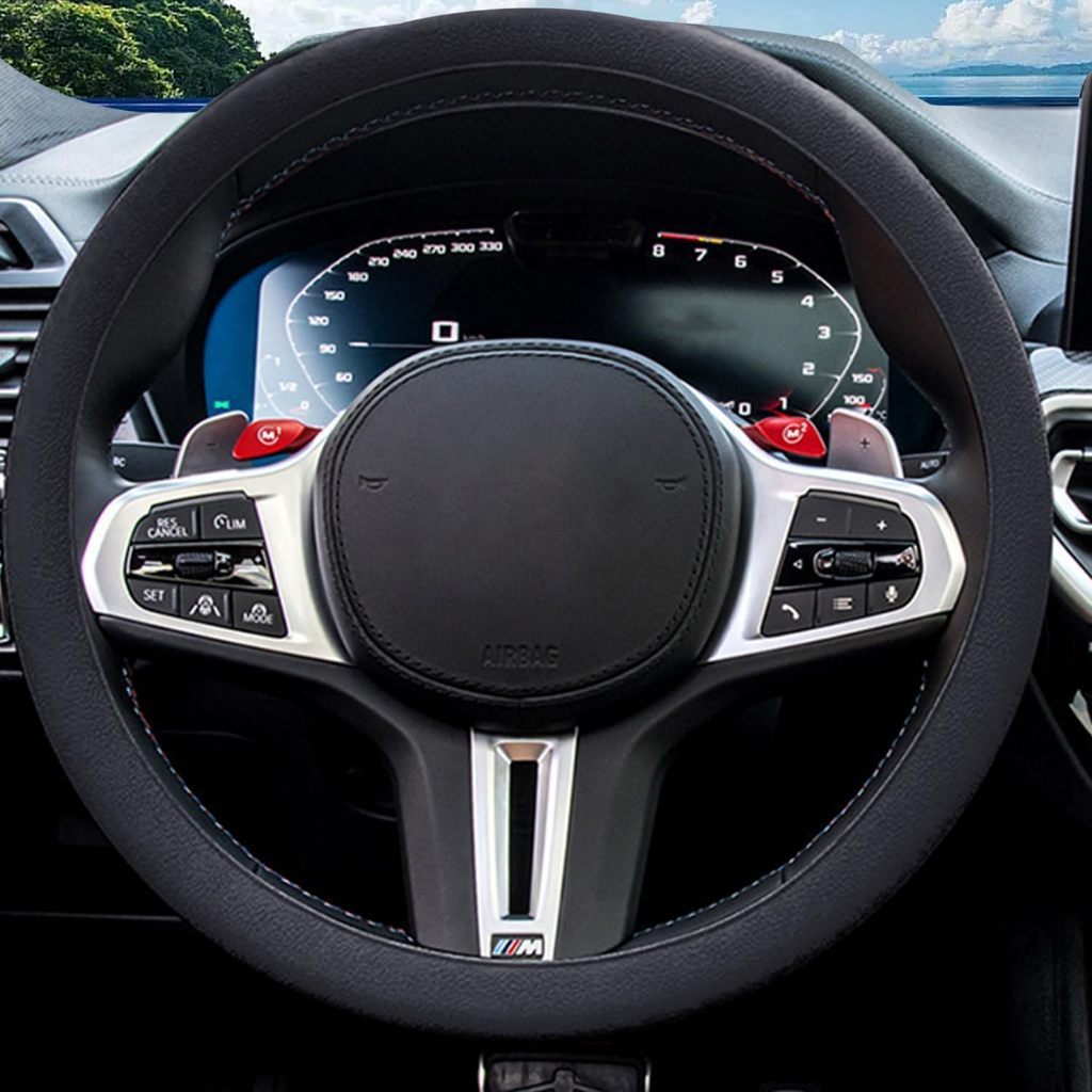 Capa de Silicone para volante de carro Universal ultrafina antiderrapante Anti-suor Textura Macia  Decoração Automá