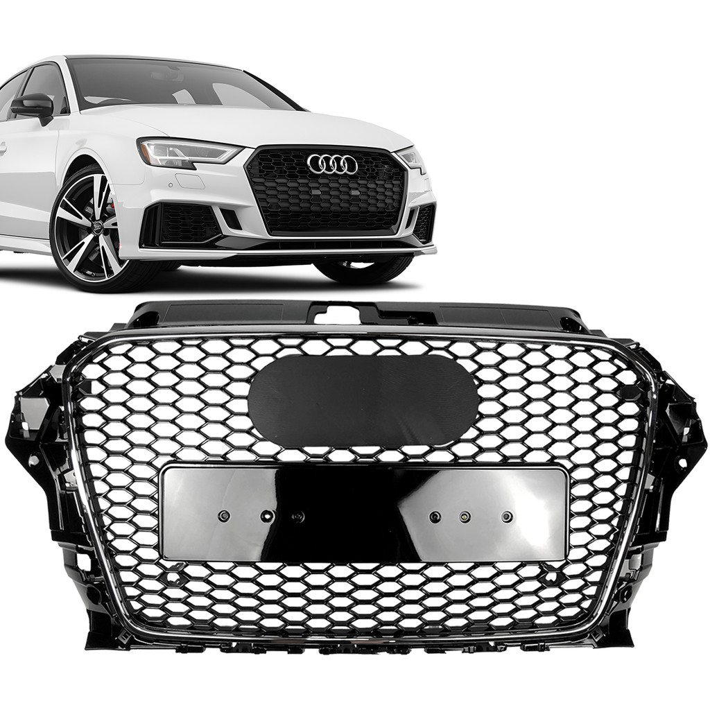 Grade Dianteira Audi A3 S3 Rs3 2013 a 2016 C/ Friso Cromado