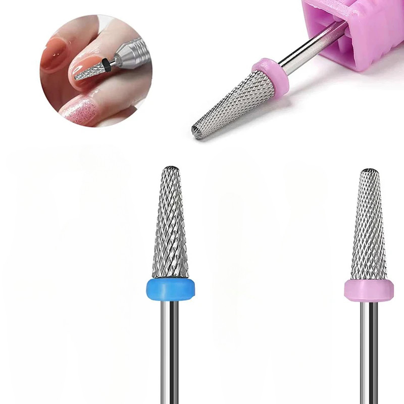 1PC Aço De Tungstênio Prego Broca Girar Cabeça Moagem Polimento Remoção Ferramentas Manicure Limpo Máquina Acessórios