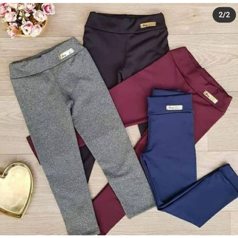 CALÇA LEGGING  FLANELADA INFANTIL e JUVENIL
