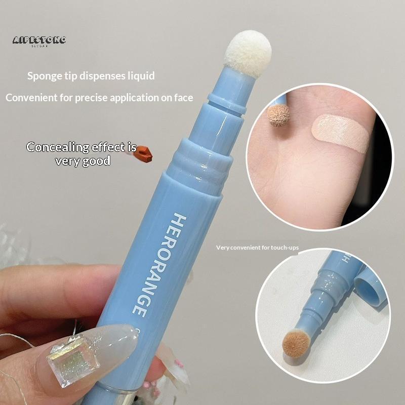 (WHDR) HERORANGE Cabeça De Pelúcia Corretivo Caneta Detalhe Cobrindo Olheiras Mesmo Tom De Pele Iluminando Base De Contr