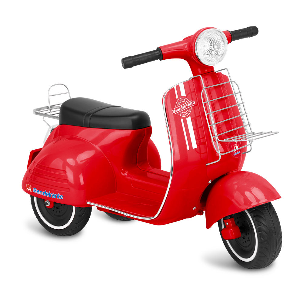 Scooter Bandeirante Elétrica 6V Infantil Vermelho
