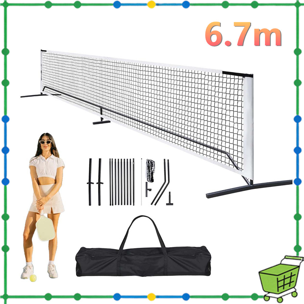 Kit de rede de picles portátil ao ar livre bola de picles esportes tênis rede esportiva, com saco de armazenamento