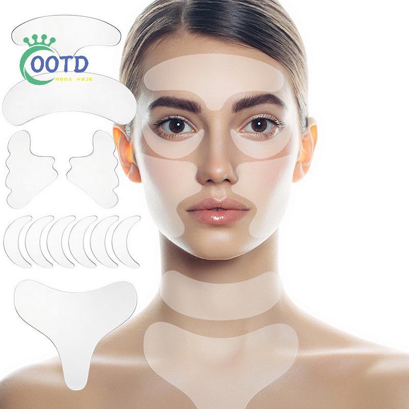 Moda Hoje 16 Unidades Reutilizáveis De Silicone Para Rosto , Testa , Bochecha , Queixo , Stier , Adesivos Levantamento D