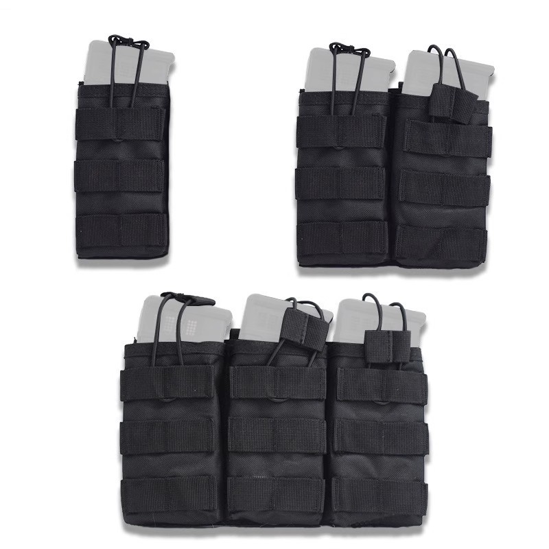 Bolsa de revista Molle ao ar livre M4AK bolsa de revista tripla JPC colete tático acessório saco 5.56 único pacote duplo