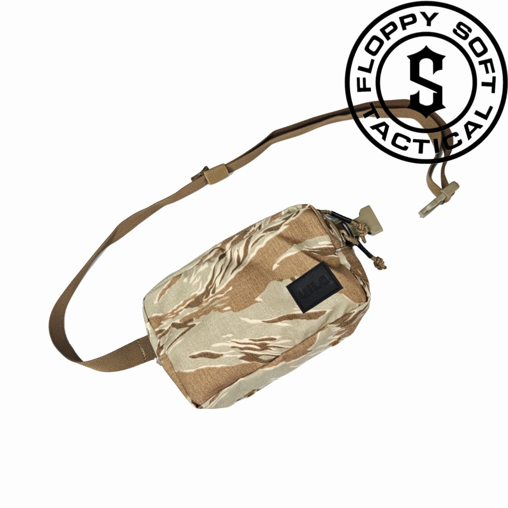 [Refinado com Soft Lap] Réplica QILO Golden Tabby Color Matching Bolsa de Cintura Pequena Mochila Bolsa de Peito