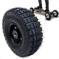 Pneu Completo C/roda 4.10/3.50-4 Reforçado 6 Lonas 200kg