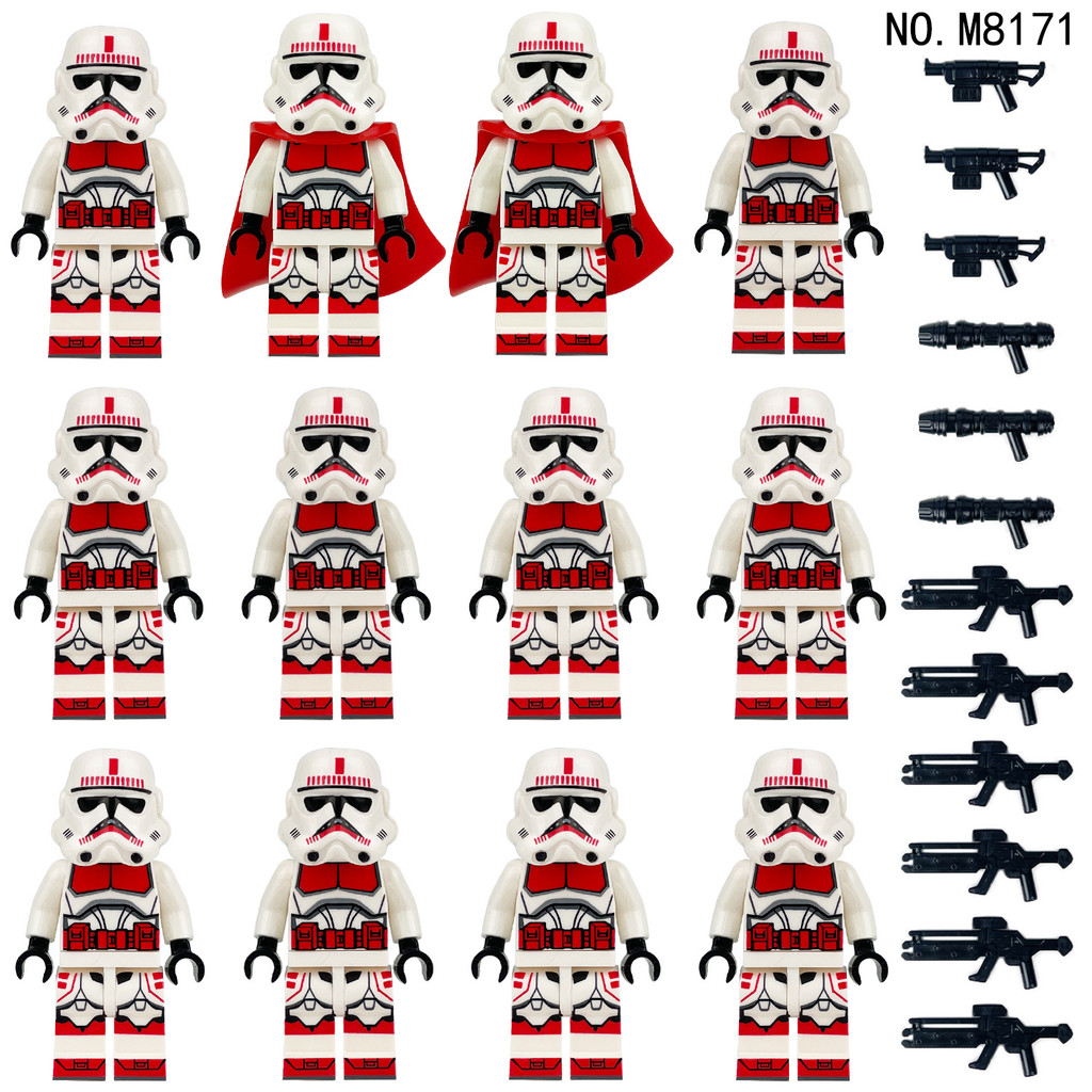Star Wars Series Clone Soldado Minifigura Pequenas Partículas Montadas Bloco de Construção Brinquedos
