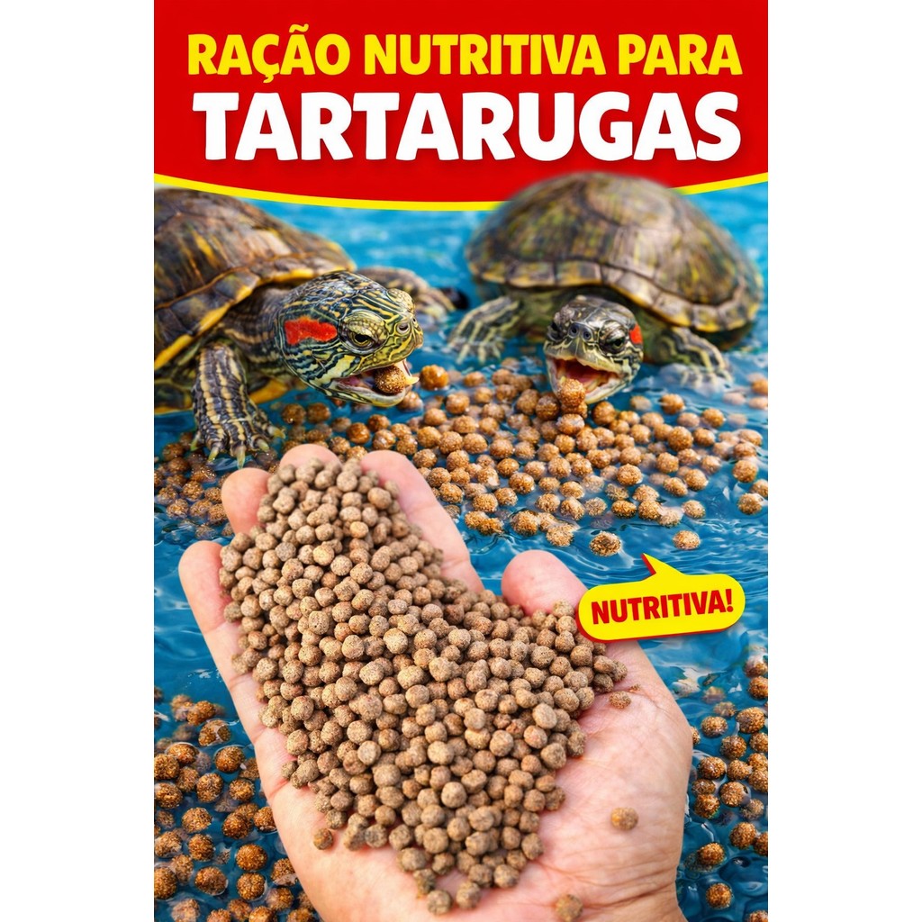 2kg Ração 5mm 32% para Tartarugas Répteis e Peixes Filhotes em Oferta na Shopee