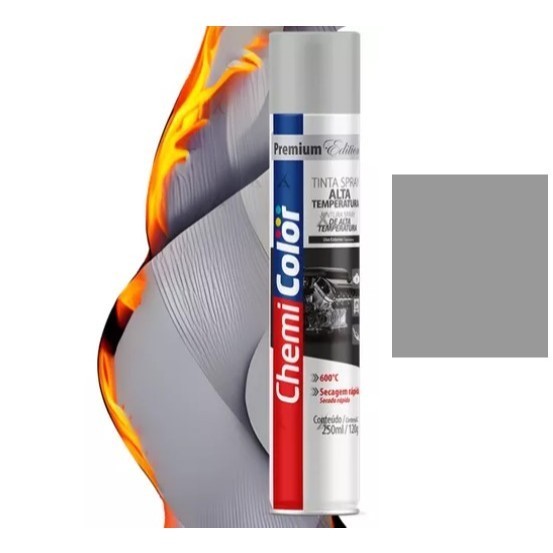 Tinta Sprays Chemi Color Ou Paint Color Alta Temperatura, Metálico Ou Uso Geral 100Ml Ou 250Ml