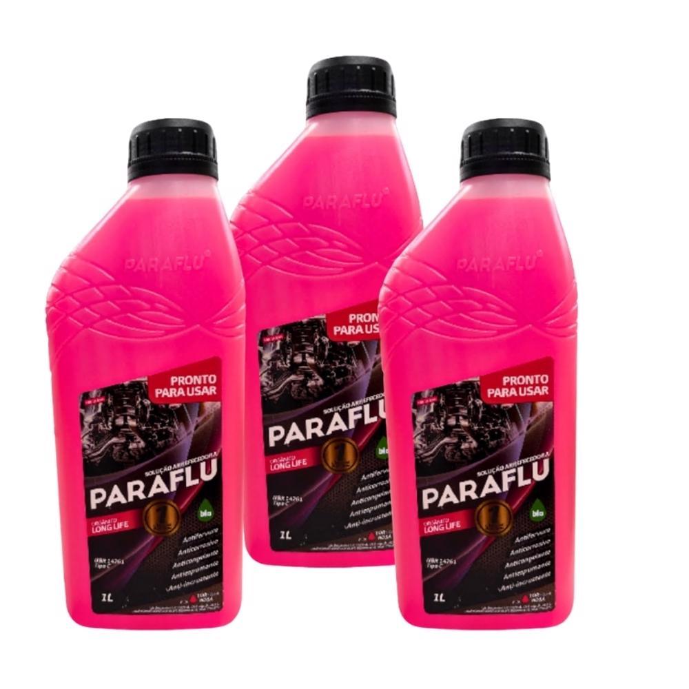 Kit Aditivo Radiador Paraflu Bio Rosa Pronto Uso Orgânico 3L em Oferta na Shopee
