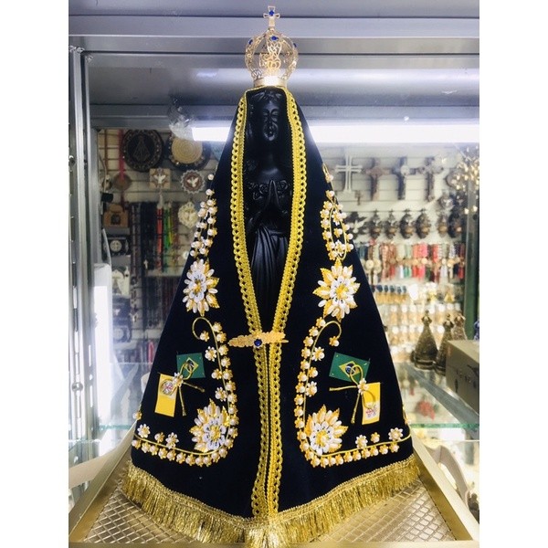 Imagem Nossa Senhora Aparecida Réplica Resina 35cm