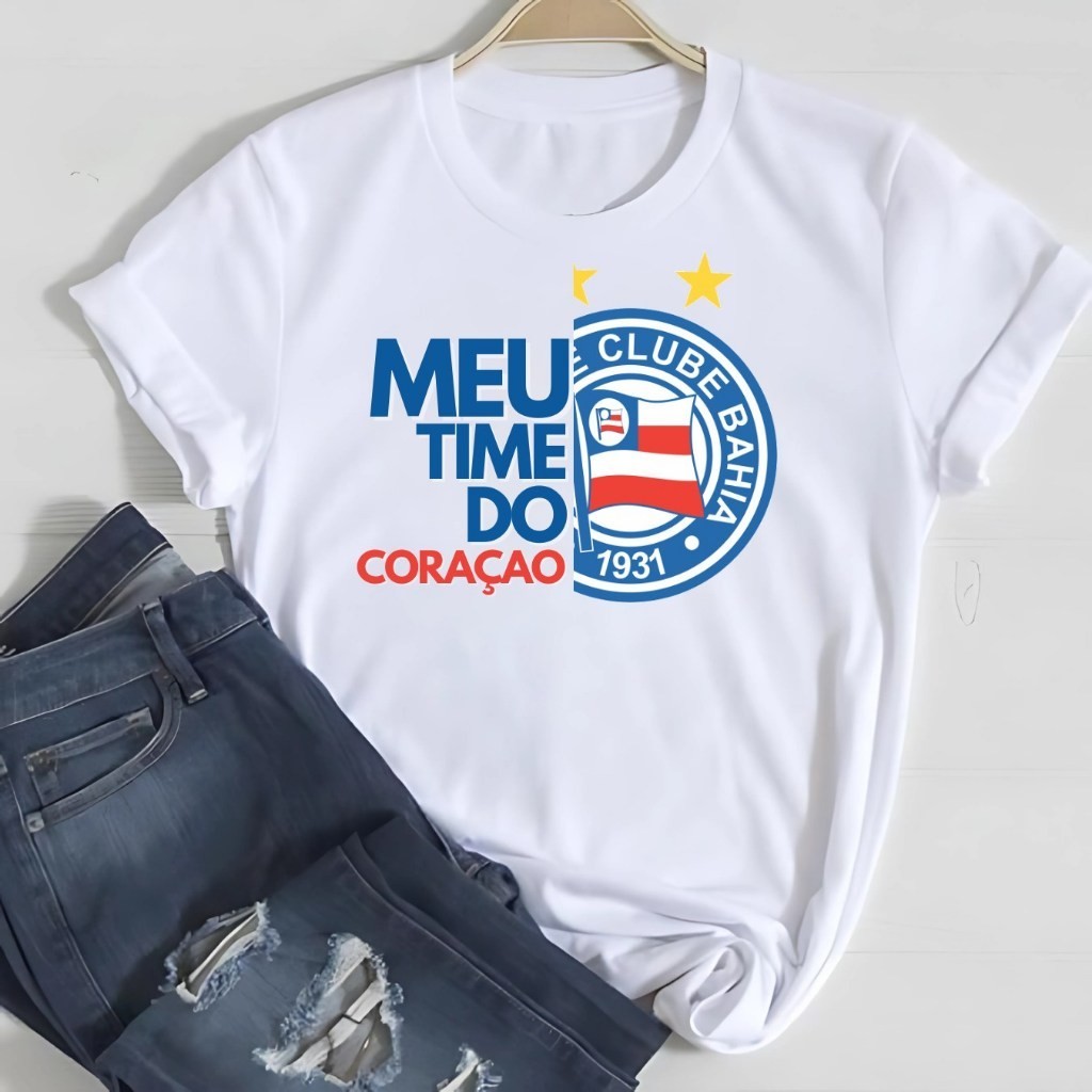 Camiseta Do Bahia Feminina Masculina & Infantil / Camisa Do Bahea em Oferta na Shopee
