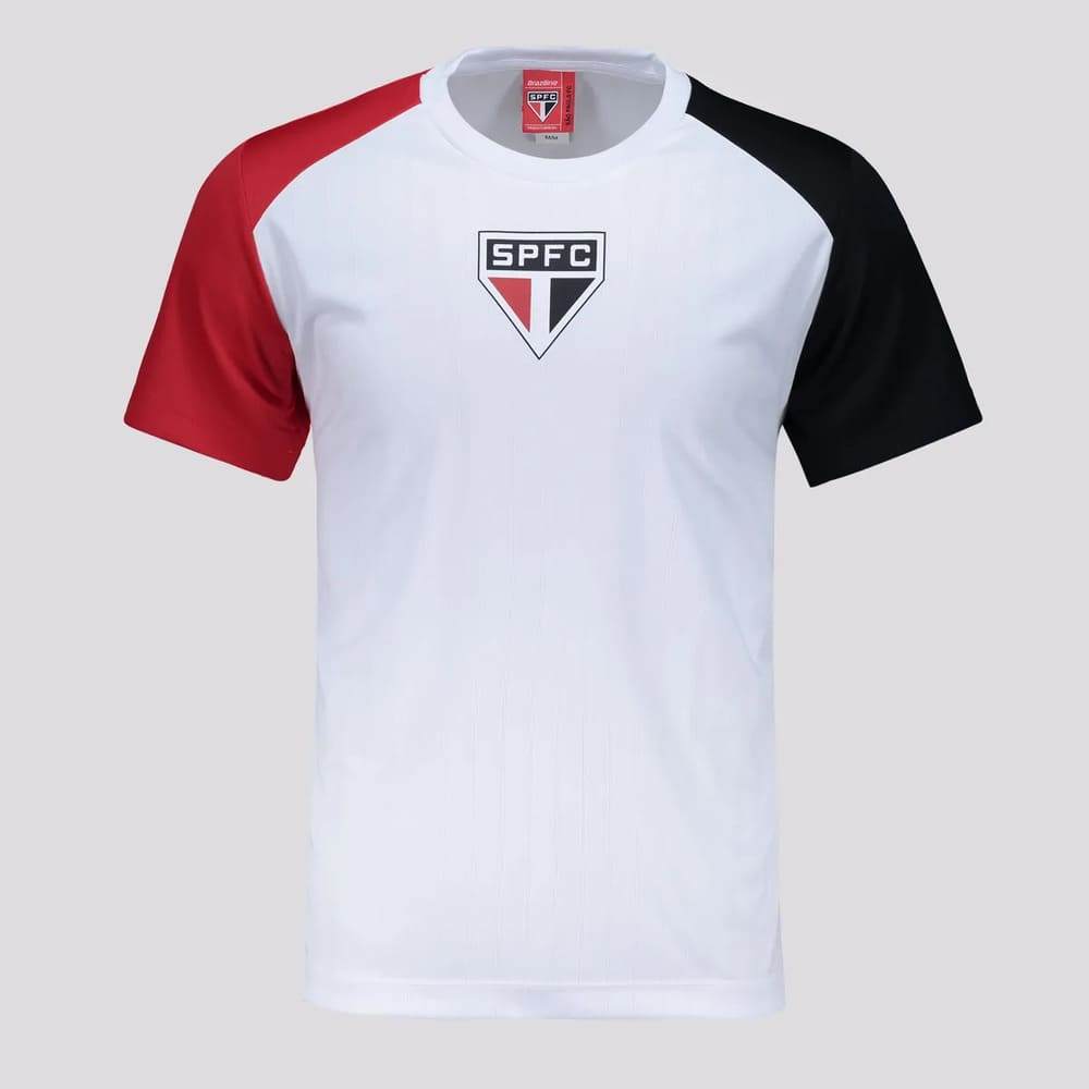 Camiseta São Paulo Entrelaço Infantil Branca