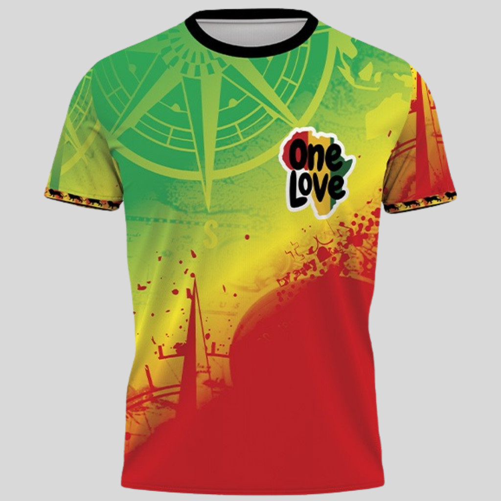 Camiseta Bob Marley One Love Camisa Dry Fit Premium Estilo Reggae