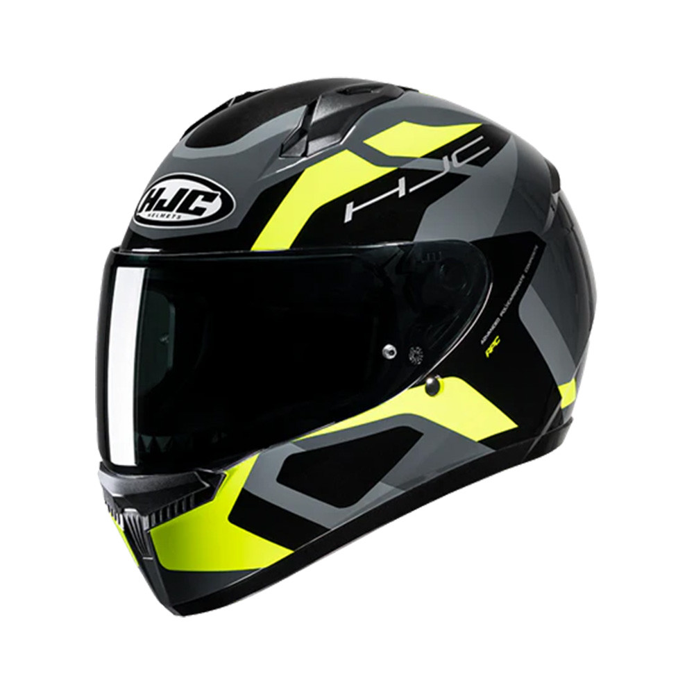 Capacete Hjc C10 Tins Cinz Verd Pret 59