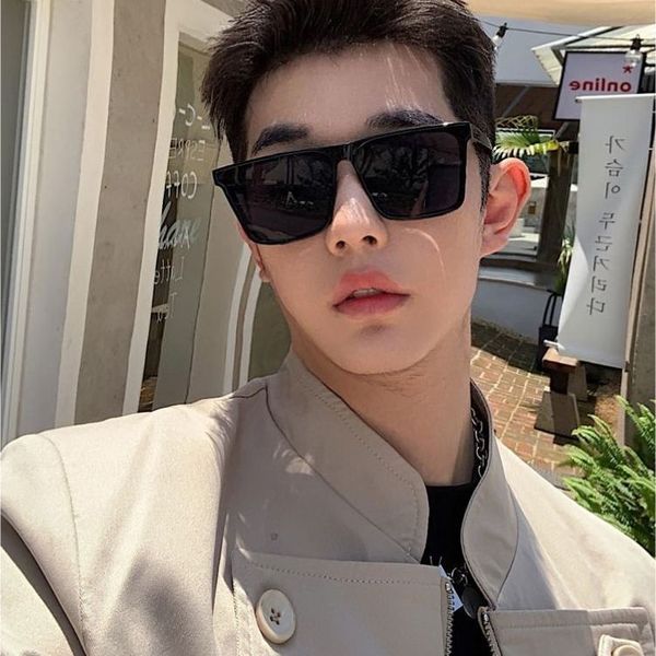 oculos de sol masculino Óculos de sol masculino novo estilo óculos de sol High-End Street Wear Anti-ultravioleta lente d