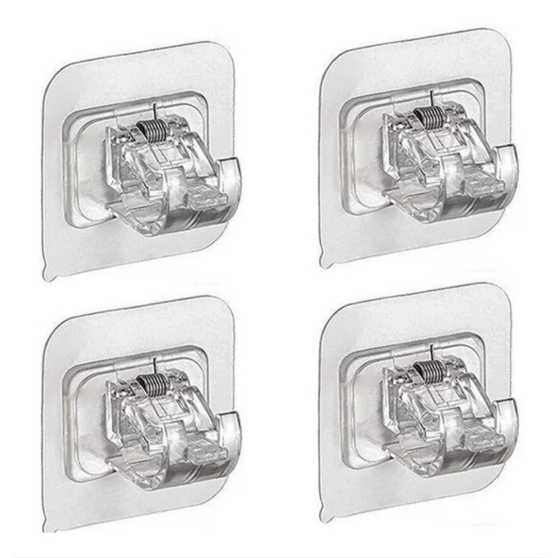 Kit Suporte Adesivo para Varão de Cortina - Instalação Sem Pregos e Ajuste Fácil- STARYE em Oferta na Shopee