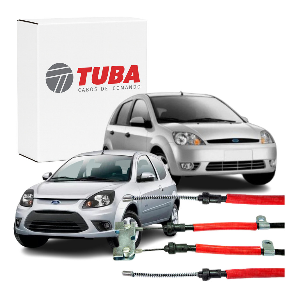 Cabo De Freio Traseiro Ford Fiesta Ka Fire 1.0 1.3 1.6 1996 97 98 99 00 01 02 03 04 05 06 2007 08 09 10 2011 2012 2013