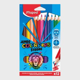 LAPIS COR C/12 COLORPEPS STRONG JUMBO MAPED em Oferta na Shopee