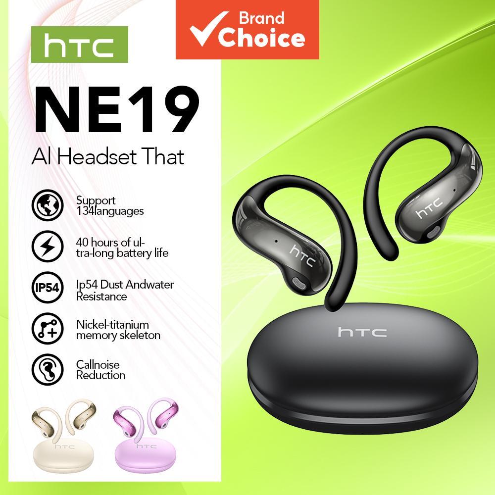 HTC NE19 Fones de Ouvido TWS AI Tradução Fones Bluetooth 134 Idiomas de Tradução Cancelamento de Ruído Alta Qualidade