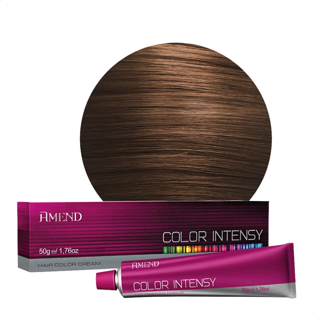 Tinta de Cabelo Amend Color Intensy 6.3 Louro Dourado 50g em Oferta na Shopee