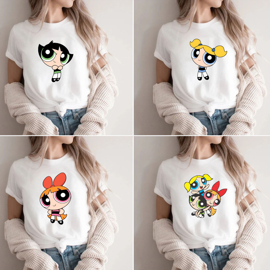 Camisa Unissex Super Poderosas Docinho Lindinha Florzinha envio imediato 01