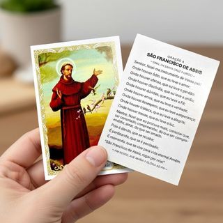 100 Santinho Folheto Oração São Francisco De Assis