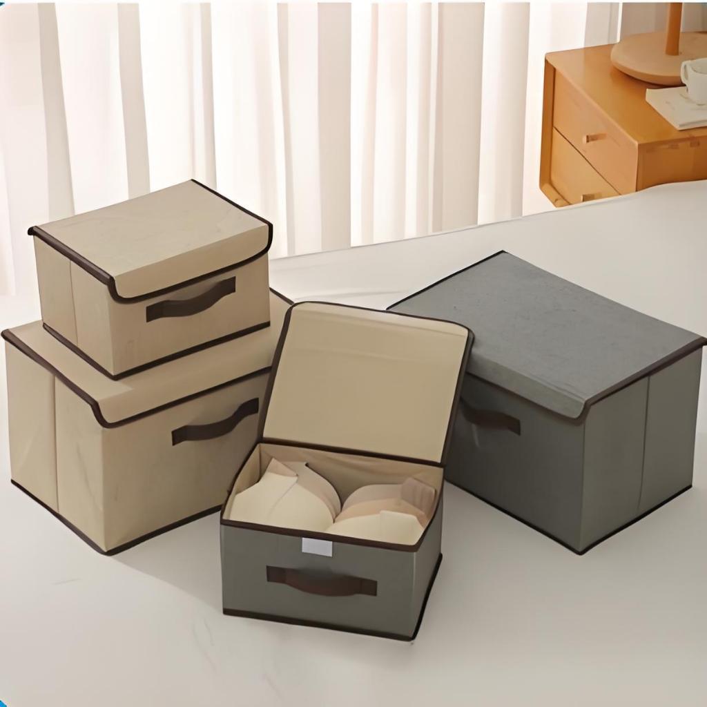 KIT 2 Caixas Mutiuso Organizadora Colors Dobravel TNT para armarios, guarda roupas OG-38-ND/OG-39-ND em Oferta na Shopee