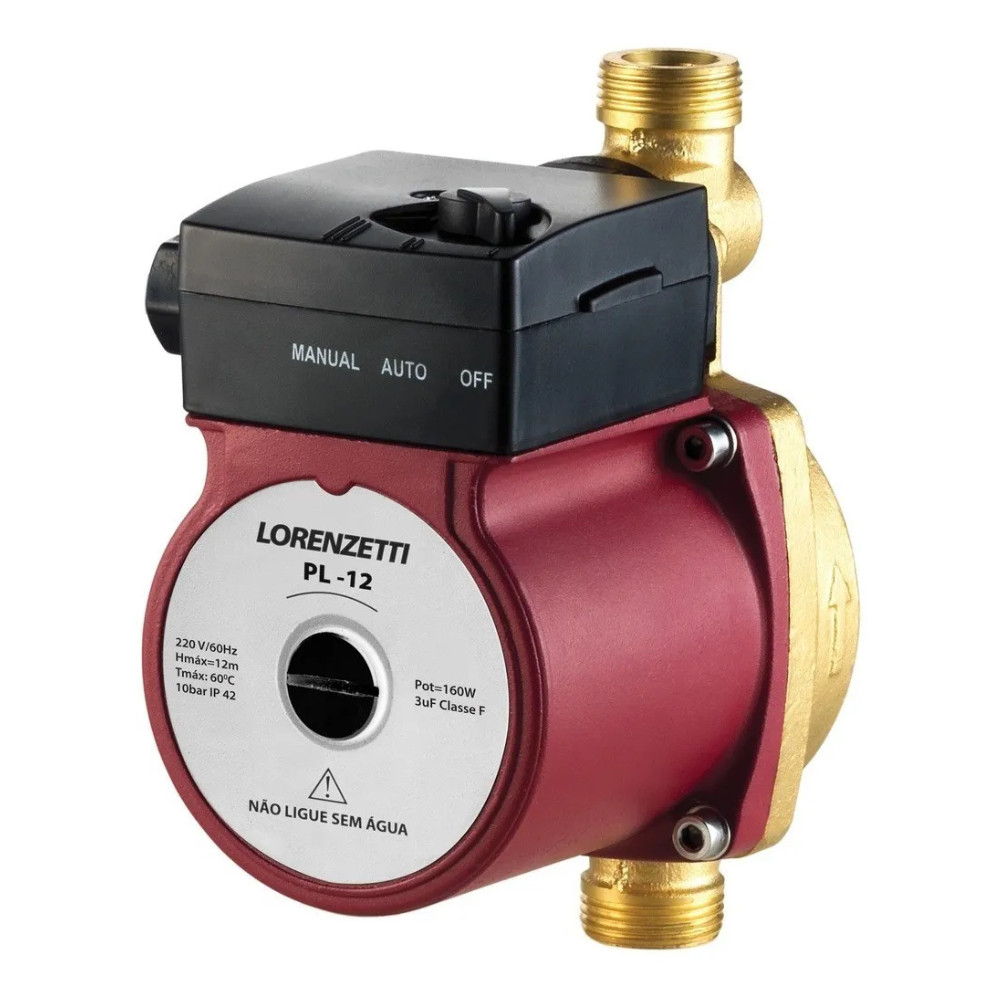 Pressurizador PL12 220V/60Hz 160W Fluxostato Lorenzetti