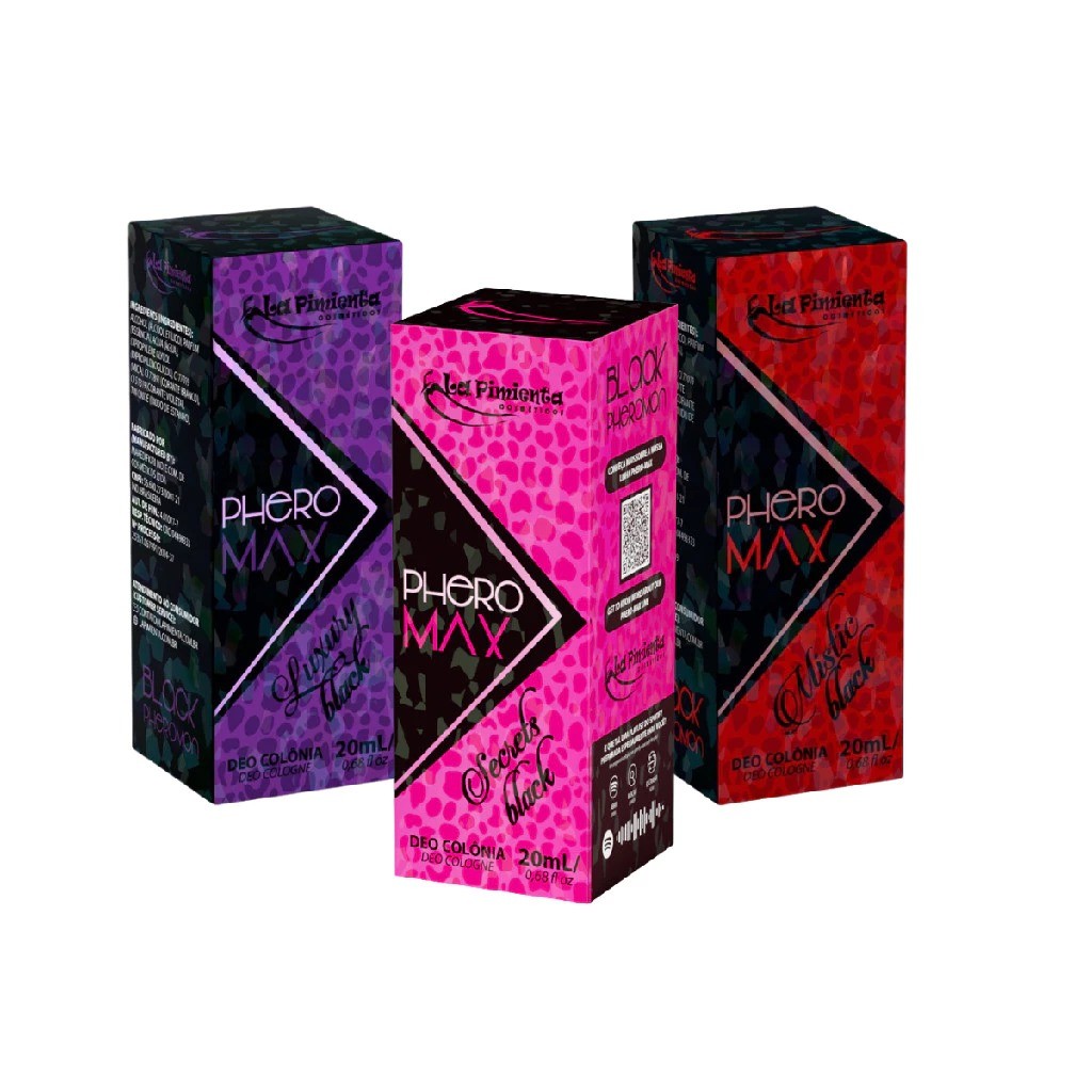 Perfume Para Atração de Homens para Uso Feminino Phero-Max Secrets Black 20ml em Oferta na Shopee