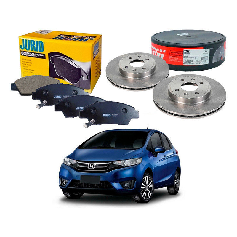 Kit Disco Pastilha Freio Dianteiro Fit 1.5 2015 A 2017