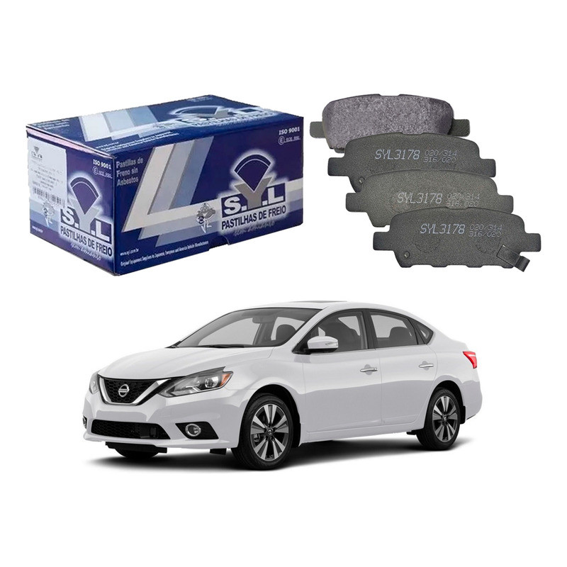 Pastilha Freio Traseira, Sentra 2.0 2017 A 2019