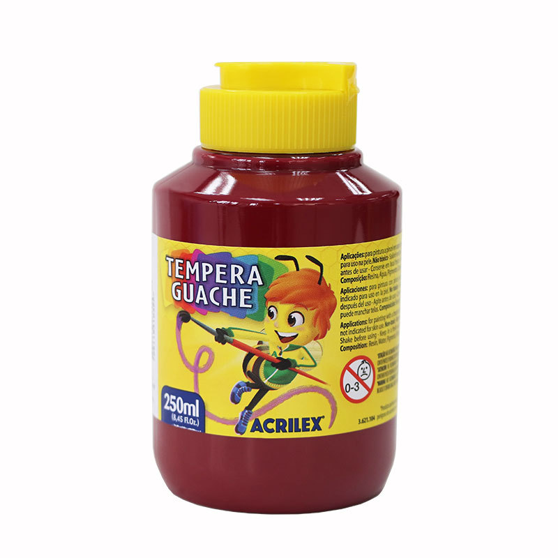 Tinta guache Vinho 250ml 565 Acrilex