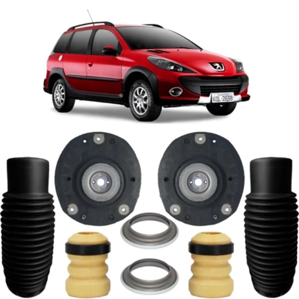 Kit Amortecedor Dianteiro Completo Peugeot 206 1.4 1.6 1998 até 2010 Peugeot 207 1.4 1.6 2009 até 2015