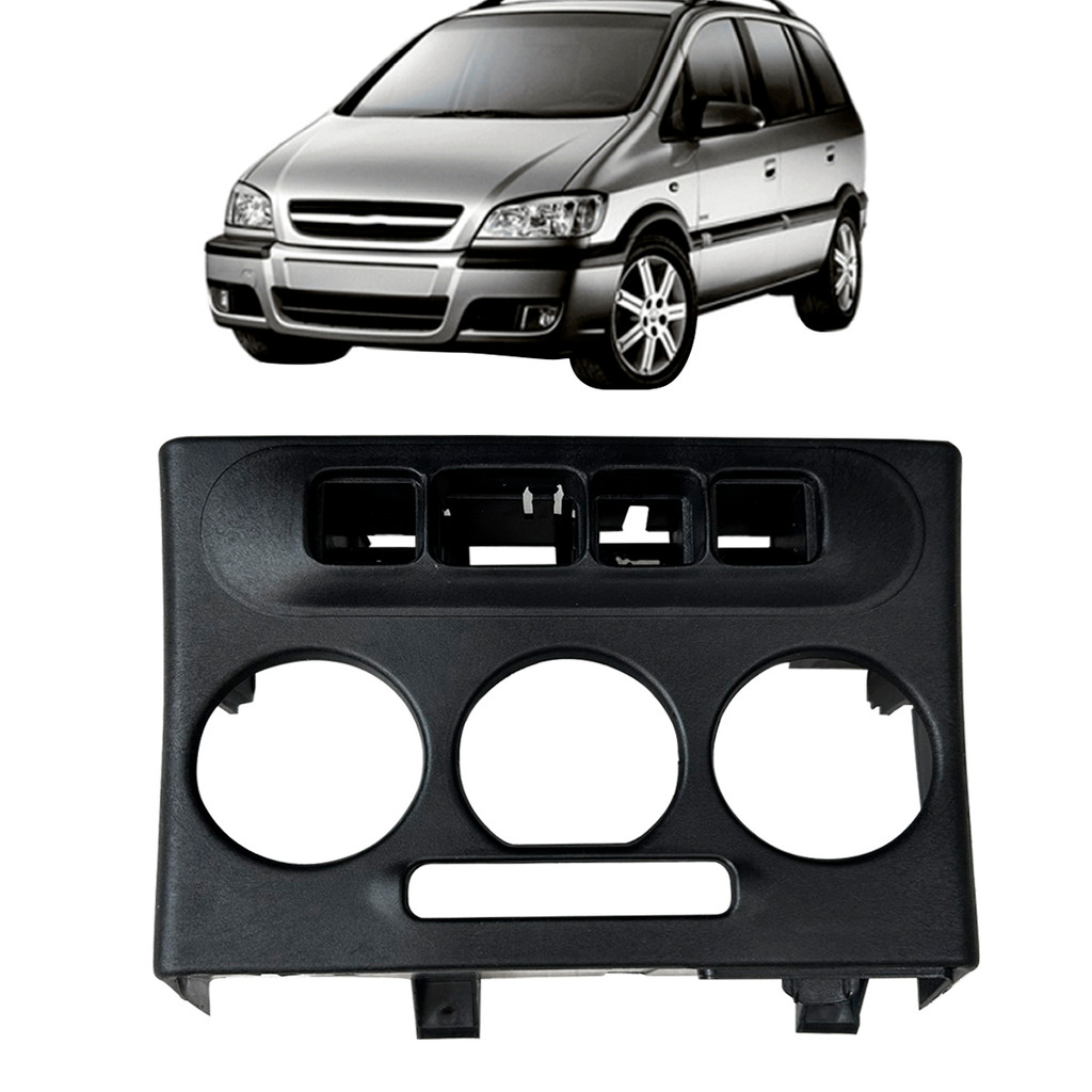 Moldura Comando Ar Condicionado Analogico Zafira 01/09 Preto